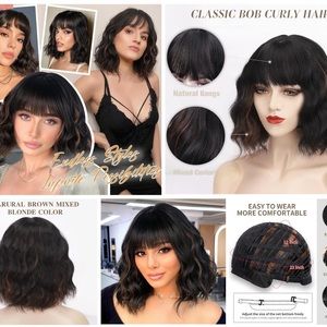 Short wavy ombré wig